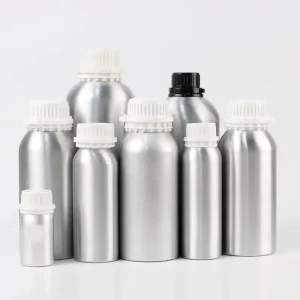Varnish Aluminum Essential Oil Bottle Metal Perfume Packaging 30ml 50ml 100ml 500ml