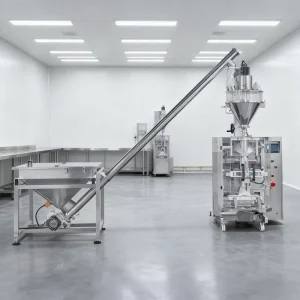 Vertical Automatic Flour Paper Bag Filling and Packaging Machine, 1kg-50kg, for Cassava, Maize, and Wheat Flour