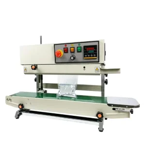 Vertical Band Sealing Machine for Apparel, Medical, Power, Food, Paper, and Plastic Packaging