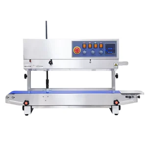 Vertical Continuous Band Sealer for Plastic Film Pouches and Bags