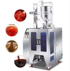 Vertical Four-Side Sealing Liquid Filling Machine for Emulsion, Sauce and Beverage