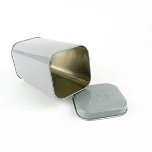 Vintage Custom Design Metallic Container Food Safe 100g Metal Candy Box for Tea