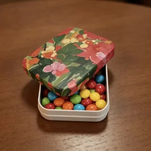 Vintage Floral Pattern Metal Tin Box With Food Grade Safety Design for Travel Essentials Luxury Metal Container for Premium