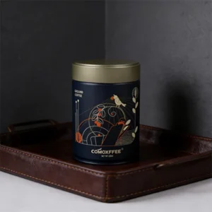 Vintage Style Coffee Storage Can Distressed Craftsmanship Treatment Strong Metal Texture High End Brand Positioning Food Food