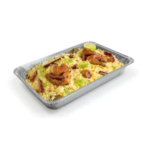 WB Rectangle Aluminum Foil Pan Containers with Foil Lids for Food Packing Durable and Easier to Carry