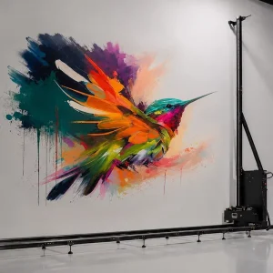Wall Printer Multi Surface Compatibility Anti Sedimentation White Ink Stirring for 3D Visual Art and Crisp Logos