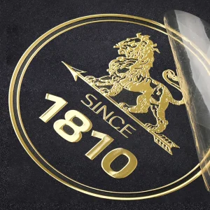 Waterproof Customized UV Transfer Sticker Printed Metallic Foil Luxury 3D Logo Metal Rose Gold Transfer Sticker