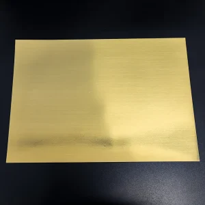 Waterproof Inkjet Printable Aluminum Metallic Self Adhesive 8.5×11 Inch A4 Brushed Gold PET Sticker Paper for Inkjet Printer