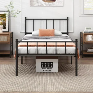 Welded Structure Steel Bed Frame Durable Iron Bed For School