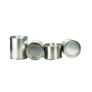 White 1 Liter Tin Can Empty Paint Cans Metal Tin Containers Empty Cans for Paint