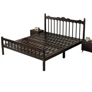 Wrought Metal Double Bed Modern Minimalist Thickened Multi-Size Bedroom Set Furniture Frame for Dormitory Bedroom