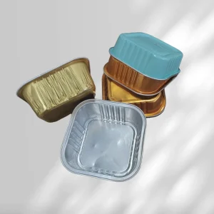 YC166 Food grade Aluminum Foil Container with Foil Lid Rectangular Square Oven Safe for Food Baking Customized Colors