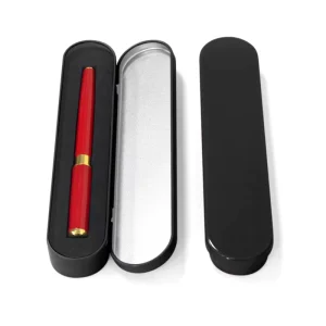 YEM Black Metal Tin Box Customize Logo Rectangle Pen Case Gift Pencil Tin Box