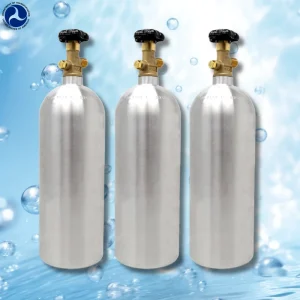 ZX DOT 5lb 20lb Refillable CO2 Aluminum Bottle AA6061 T6 High Pressure CO2 Gas Cylinder for American Soda Shop OEM Custom Thread
