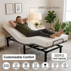 Zero Gravity Electric Bed Frame Heavy Duty Structure & Wireless Remote 300KG Load Capacity Bulk Order with Competitive Price